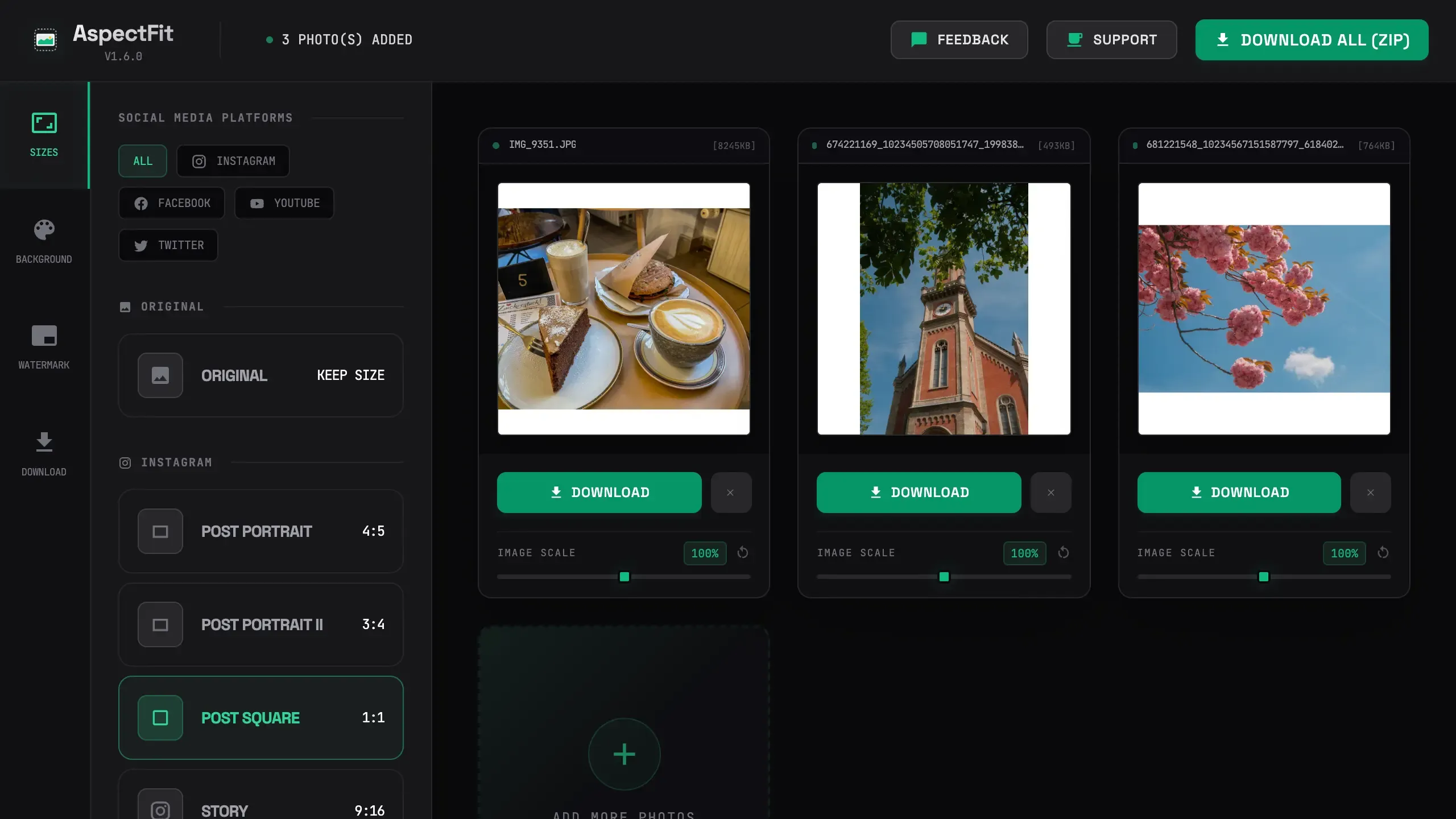 website screenshot